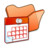 Folder orange scheduled tasks Icon